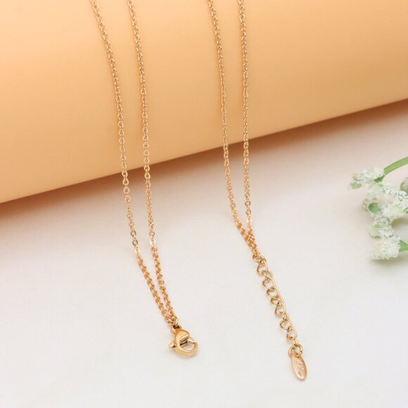 Rose Gold Double Layer Star Charm Necklace – Elegant & Stylish, XPNL0394 - Picture 12 of 13